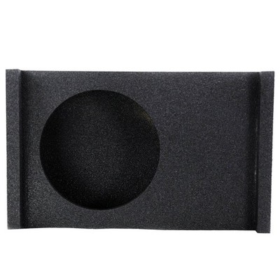 QPower Single 12 Inch Sub Enclosure, Universal Downfire/Behind Seat Speaker Box