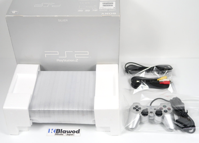 Playstation 2 PS2 Console System SCPH-39000 S Silver W/Box NTSC-J