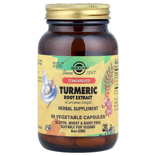 Turmeric Root Extract, 60 Vegetable Capsules (400 mg per Capsule)