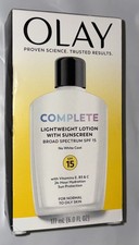 Olay Complete Lightweight Lotion SPF 15 Sunscreen Broad Spectrum- 6 oz / 177 mL 2.17 per gallon