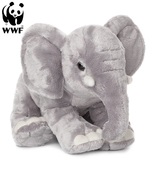 Wwf PlüSchtier Elefant (RüSsel Runter, 18Cm) Lebensecht Kuscheltier Stofftier-image