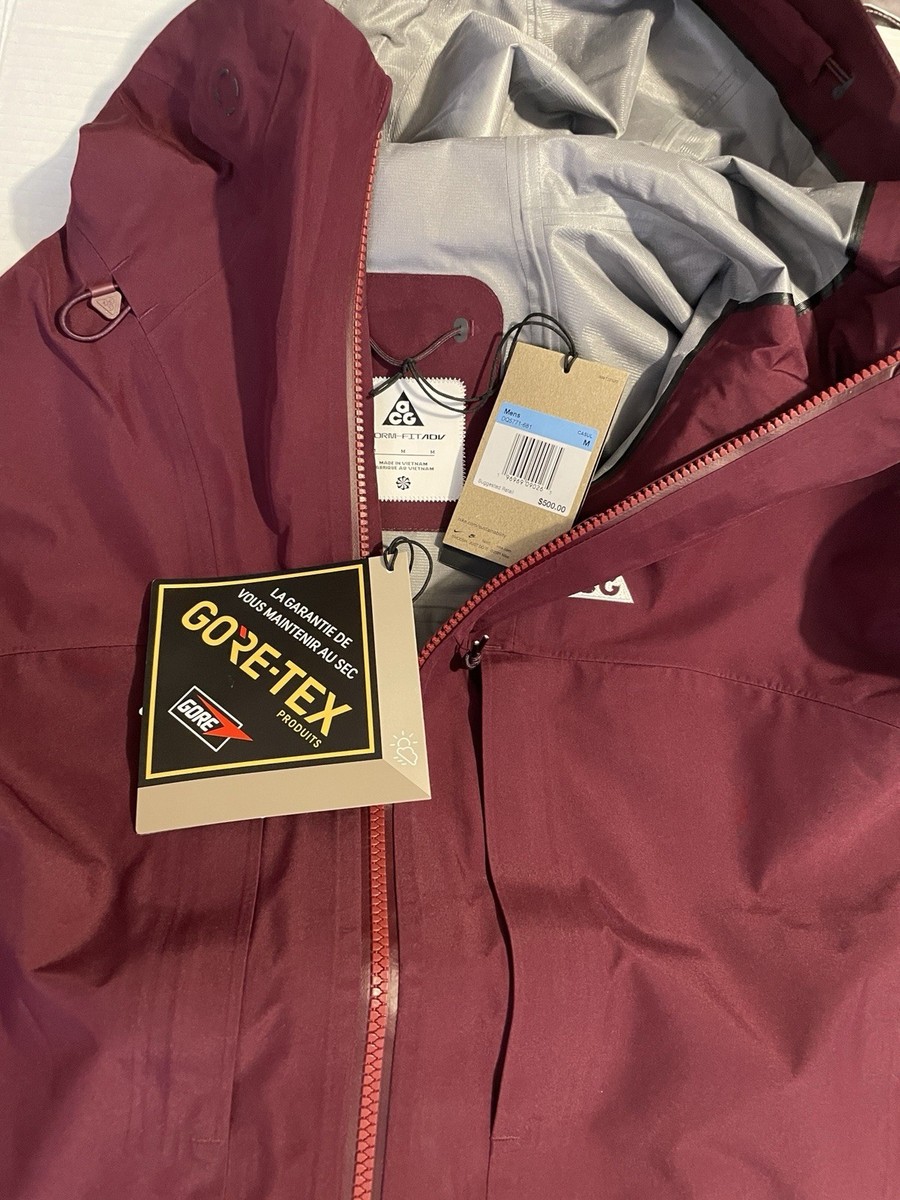 Nike ACG Jacket Mens Size M Storm-FIT GORE-TEX Misery Ridge Maroon