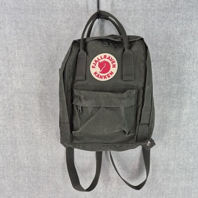 Fjallraven Adult Kanken Mini Backpack Green Vinyl Water Resistant Small Daypack