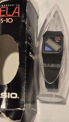 1980s NEW in Box Vintage Casio PELA FS-10 Digital Film Watch