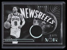 2022-23 Panini Noir Newsreels Jerseys 2 Zach LaVine Jersey 13/75