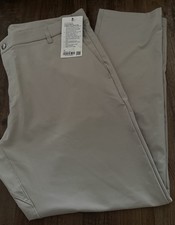 NWT Mens Lululemon Size 40 Commission Classic-Fit Pant 32”L RWLI Raw Linen Beige