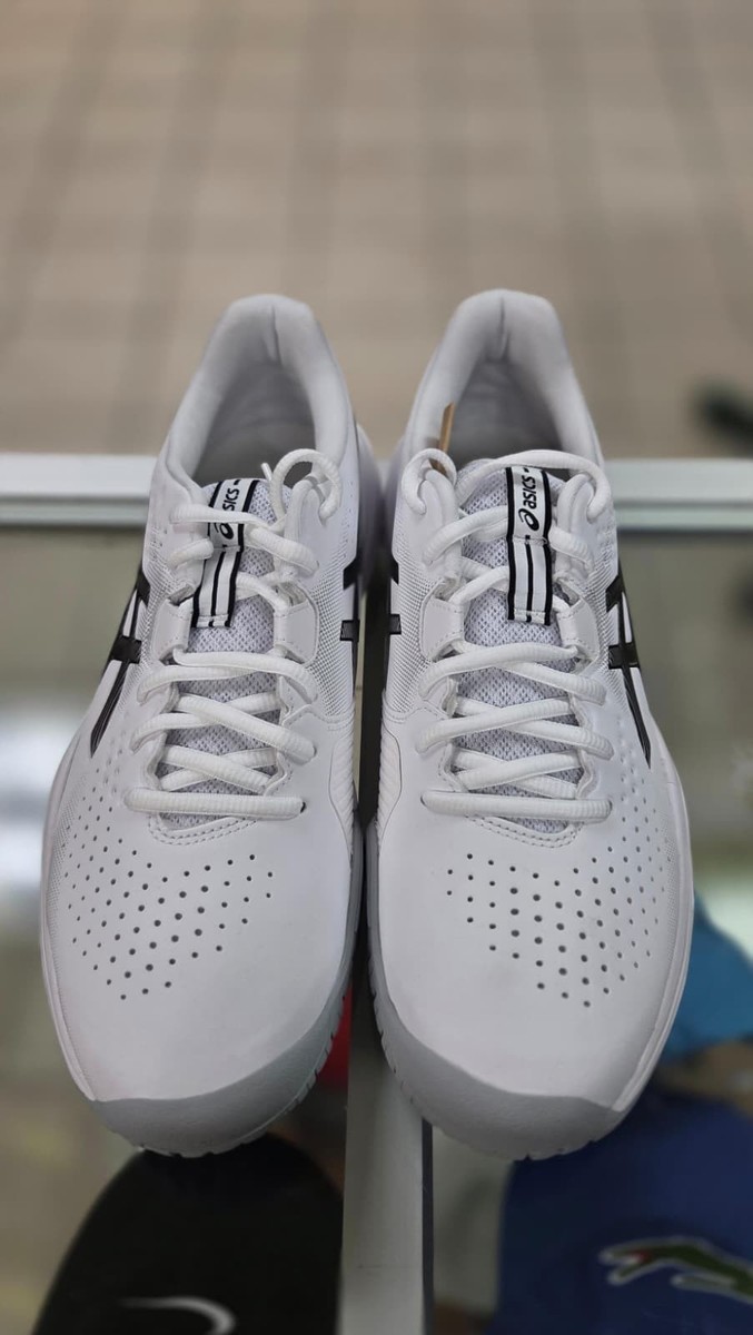 Asics Men's GEL-Challenger 15 Tennis Shoes White and Gunmetal | eBay