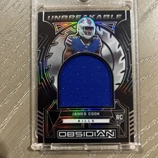 JAMES COOK 52/125 SP 2022 Obsidian Unbreakable JUMBO RC RELIC #UM-JCO. Beast!