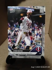 2025 MLB Topps NOW Card #417 Byron Buxton 1st Cycle at Target Field PR:2125