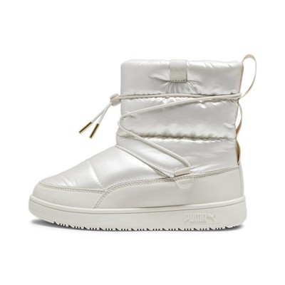 PUMA Women's SNOWBAE PATENT Sneaker, Alpine Snow-Frosted Ivory, Size 7