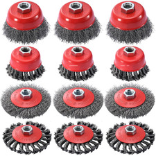 12 Pack Wire Wheel for Angle Grinder Set,4-1/2" Angle Grinder Wire Wheel Wire