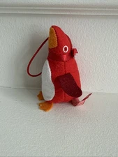 Bath & Body Works Red Penguin Key Chain Bag Charm Plush