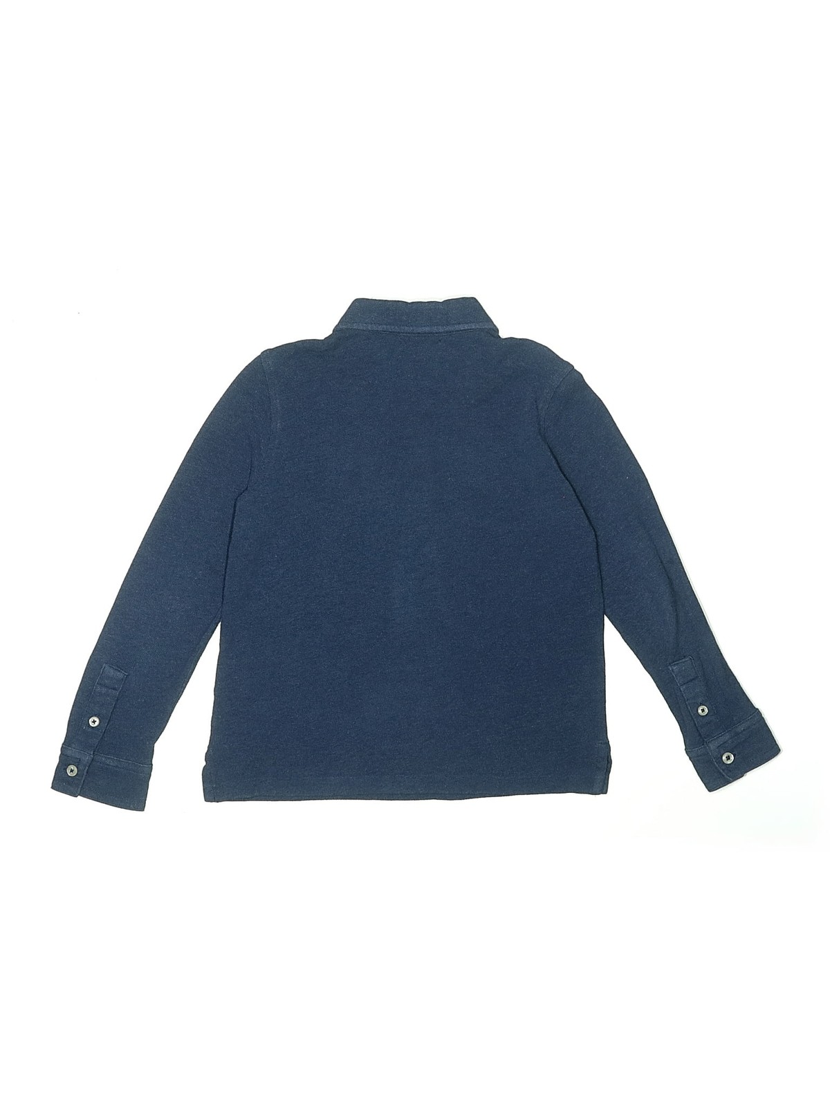 Polo by Ralph Lauren Girls Blue Long Sleeve Polo 5 thumbnail 2