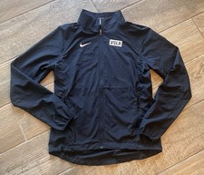 Nike Running Woven Windbreaker Jacket Women S Black Full Zip Activewear 728249