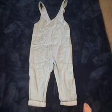 WE THE FREE Light Blue Denim Overall Jumpsuit Women XS Sleeveless Pockets