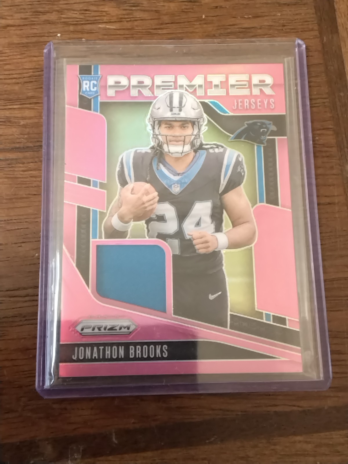 2024 Panini Prizm - Premier Jerseys Jonathon Brooks #PJ-JBS Pink Prizm (MEM, RC)