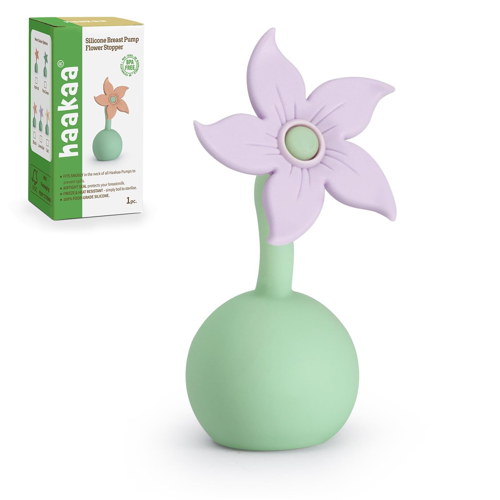 Tire-lait manuel silicone lavande pour recueillir les pertes de lait