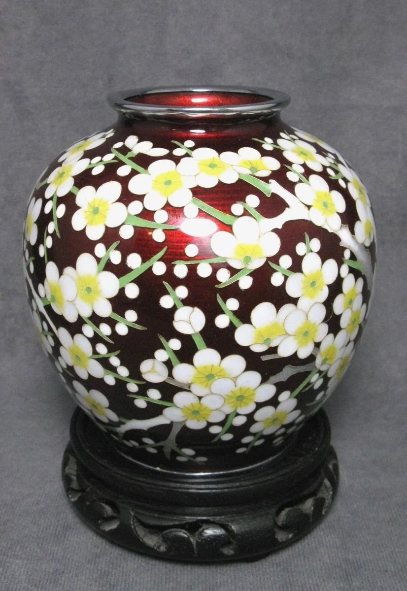 红色古董原始1900-1940 年日本花瓶| eBay