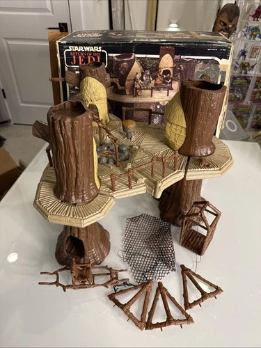 Vtg Star Wars Ewok Village Action Playset Complete 1983 Kenner With Box