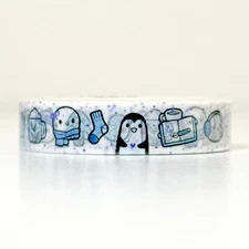 NEW TCMC The Coffee Monsterz Co Winter Doodles 10mm Emoti Washi Tape