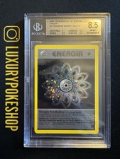 Carta Card Pokemon Energia Arcobaleno Prima Edizione Team Rocket ITA BGS 8.5 NM 