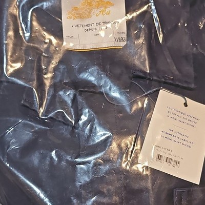 Le Mont Saint Michel Navy Work Jacket Size 44
