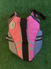 Vivaglory New Sports Style Ripstop Puppy Dog Life Jacket Safety Vest Pink XS 