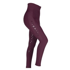 Shires Aubrion Eltar Reitstrumpfhose - Black Cherry
