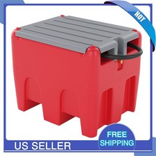 58 Gallon Fuel Tank Portable Diesel Tank with 12V Electric Fuel Transfer Pump