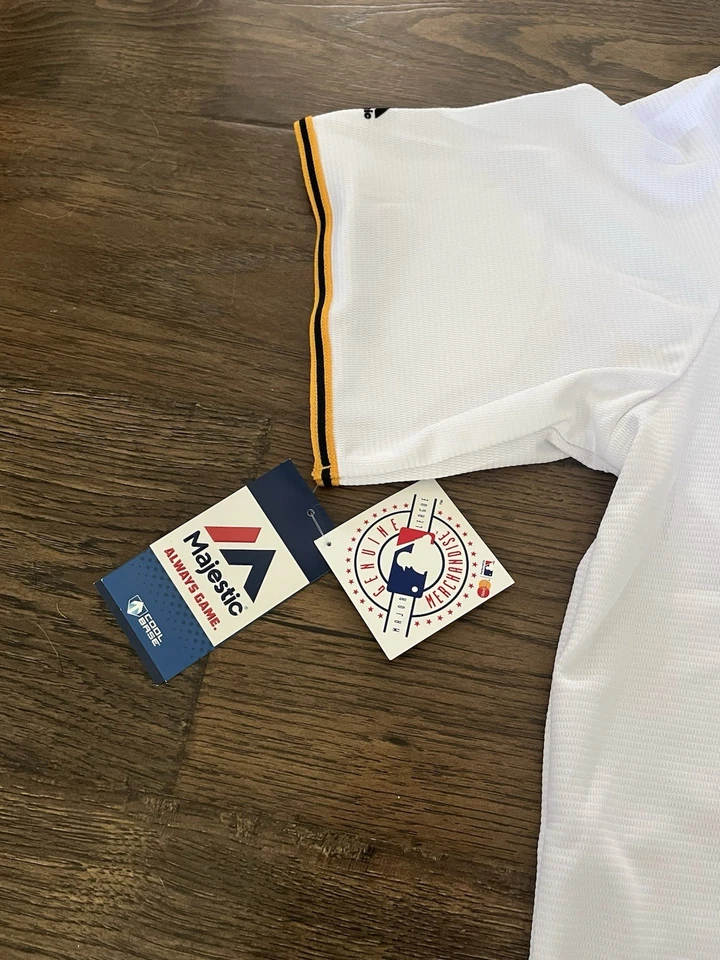 Bryan Reynolds Pittsburgh Pirates Auto Signed Majestic XL Jersey MLB White NWT - Image 4 of 4