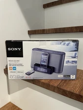 BRAND NEW OPEN BOX SONY Dream Machine ICF-CS10iP iPod Dock & AM/FM Clock Radio
