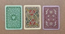 3 x Vintage Wide Swap Playing Cards -    Patterns