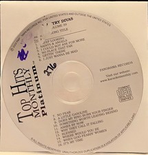 COUNTRY DIVAS  TOP HITS KARAOKE CDG LOT FL GA