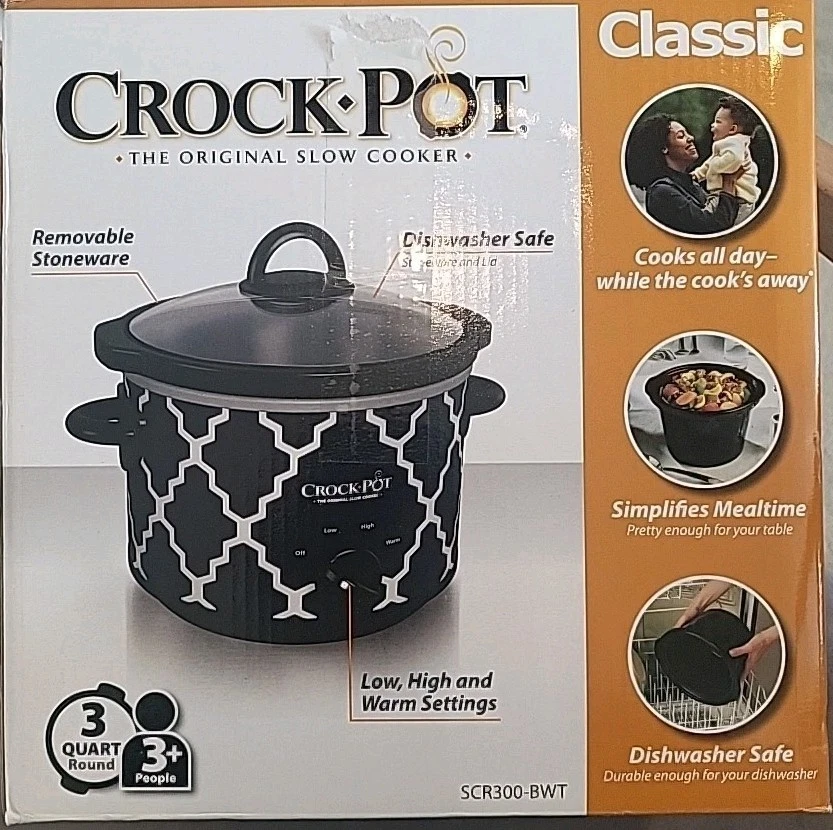 Classic Crock-Pot 3-Quart Round Slow Cooker, Buffet Server New $10.00 Shipping.