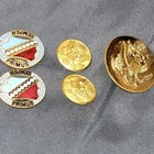 Military Pins/ Buttons Lot Of 5 Pins ARMY, NAVY. WW2 etc Excellent Condition
