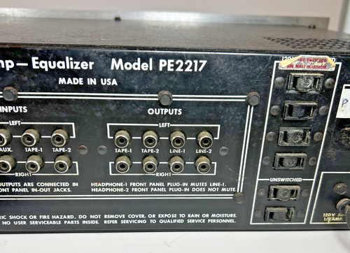 Soundcraftsmen PE2217-R Preamplifier / Black Face Equalizer As Is For Repair - Picture 13 of 14