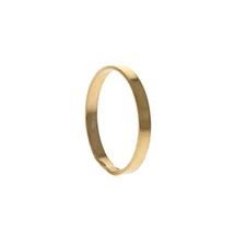 Gold Band Ring, 14kt Gold Filled, 2mm Flat Band, Stacking Ring, Thumb Ring