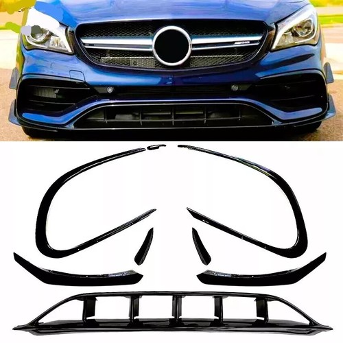 Mercedes CLA C117/CLA45 Front Lip Air Knife Splitter Aero Kit Canard 2016-2019 - Picture 4 of 9