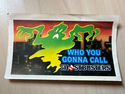 Nabisco Shreddies Trade Card Ghostbusters Waterslide Transfer Who You Gonna Call