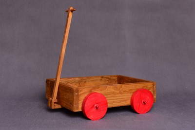 wooden push wagon