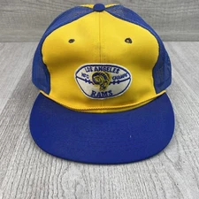 LA Los Angeles Rams Sports Specialties Snapback Hat Size Rope  7-7⅝ Mesh Trucker