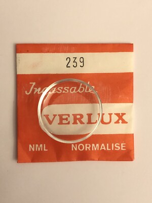 Neuf 1 Verre Verlux Normalise ( Glass ) Plexi Montre @ 250 De Diametre