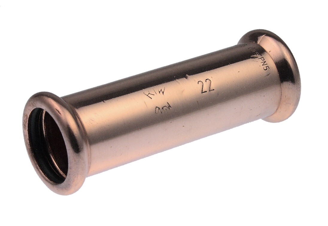 Pegler Yorkshire XPress 54mm Straight Coupling Press-fit Copper S1S/7270S 38049