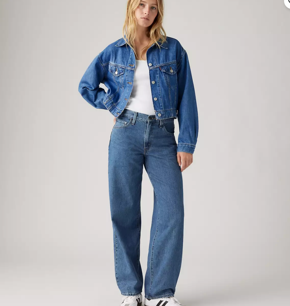 Levi's Premium Baggy Dad Women's 32x30 Jeans Hold My Purse Medium