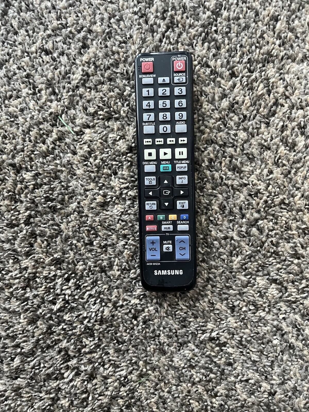 Samsung Smart TV Netflix Remote Control AK59-00123A BDD6500 BDD5700-image