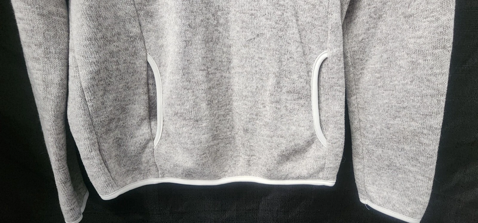 VETEMENTS Charles River Apparel Taglia Media 1 4 Zip Pullover Felpa con Cappuccio Giacca NUOVO Grigio