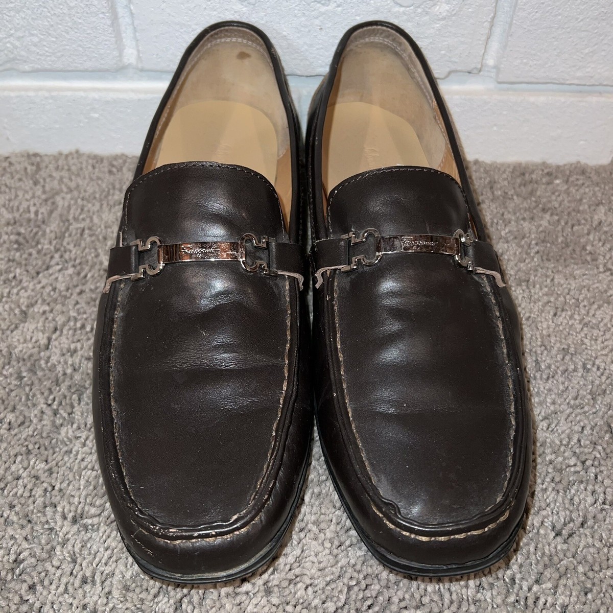 Salvatore Ferragamo Gancini Bit Loafers Men