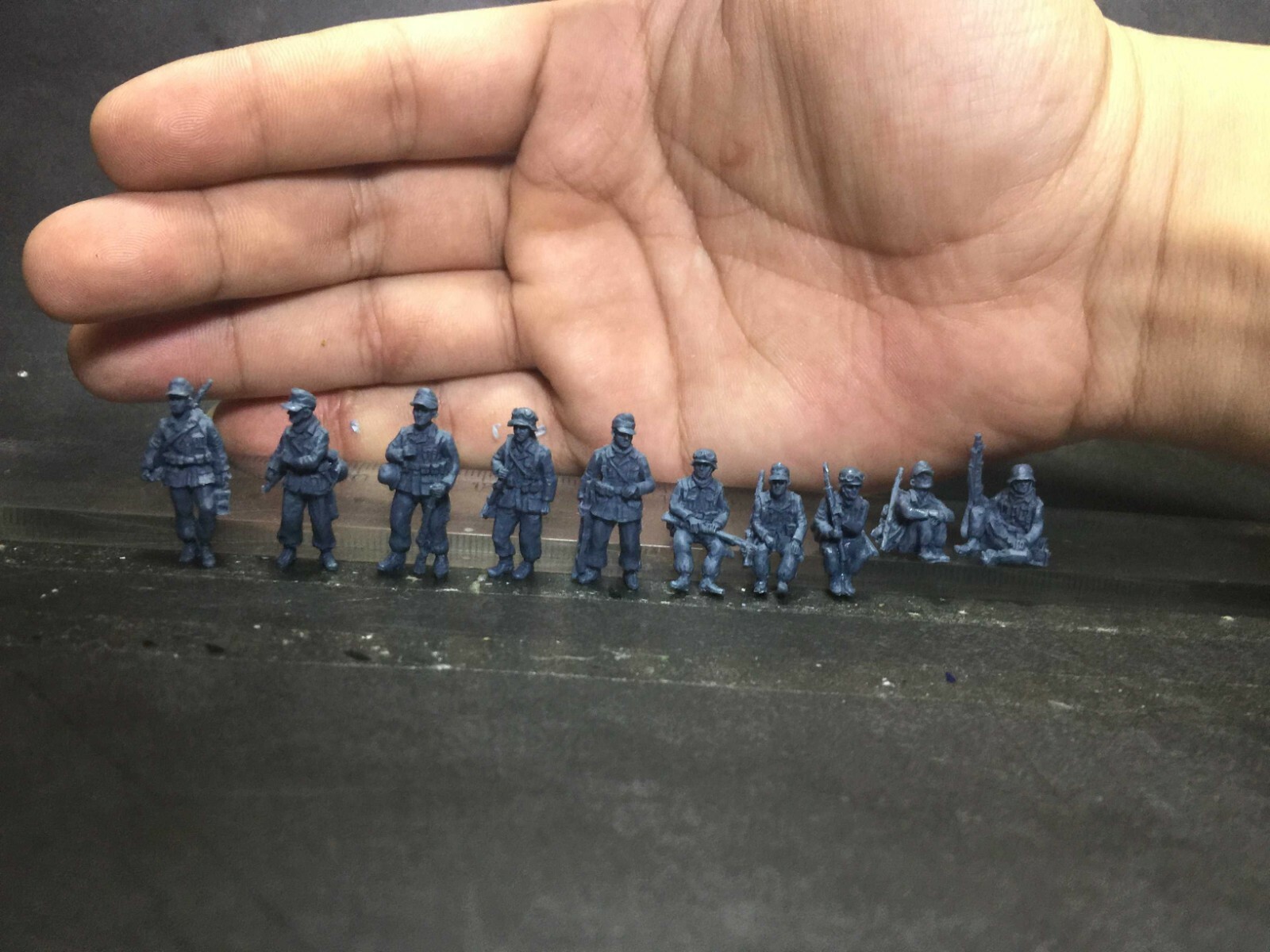 1/72 Resin figure WWII German rest soldiers Model Kit  /3d printed A6325