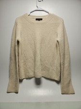 Banana Republic 100 Cashmere Cream Sweater Size XS RK20