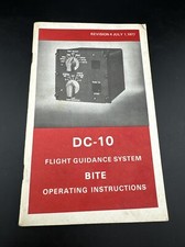 DC-10 Flight Guidance System BITE (Built In Test Equipment) Manual Original
